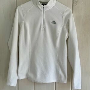The North Face White Fleece Quarter-Zip